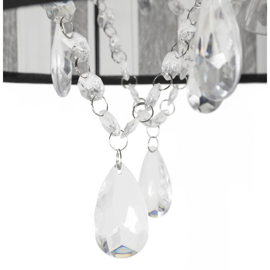 Lysekrone loftslampe - Sort