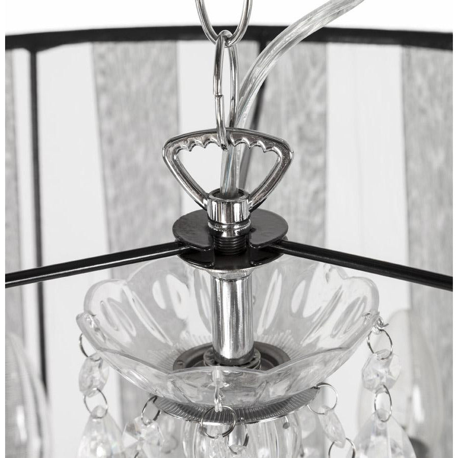 Lysekrone loftslampe - Sort