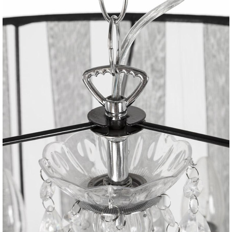 Lysekrone loftslampe - Sort