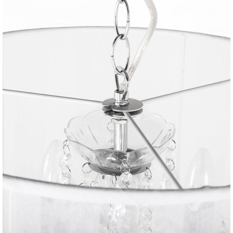 Lysekrone loftslampe - Hvid