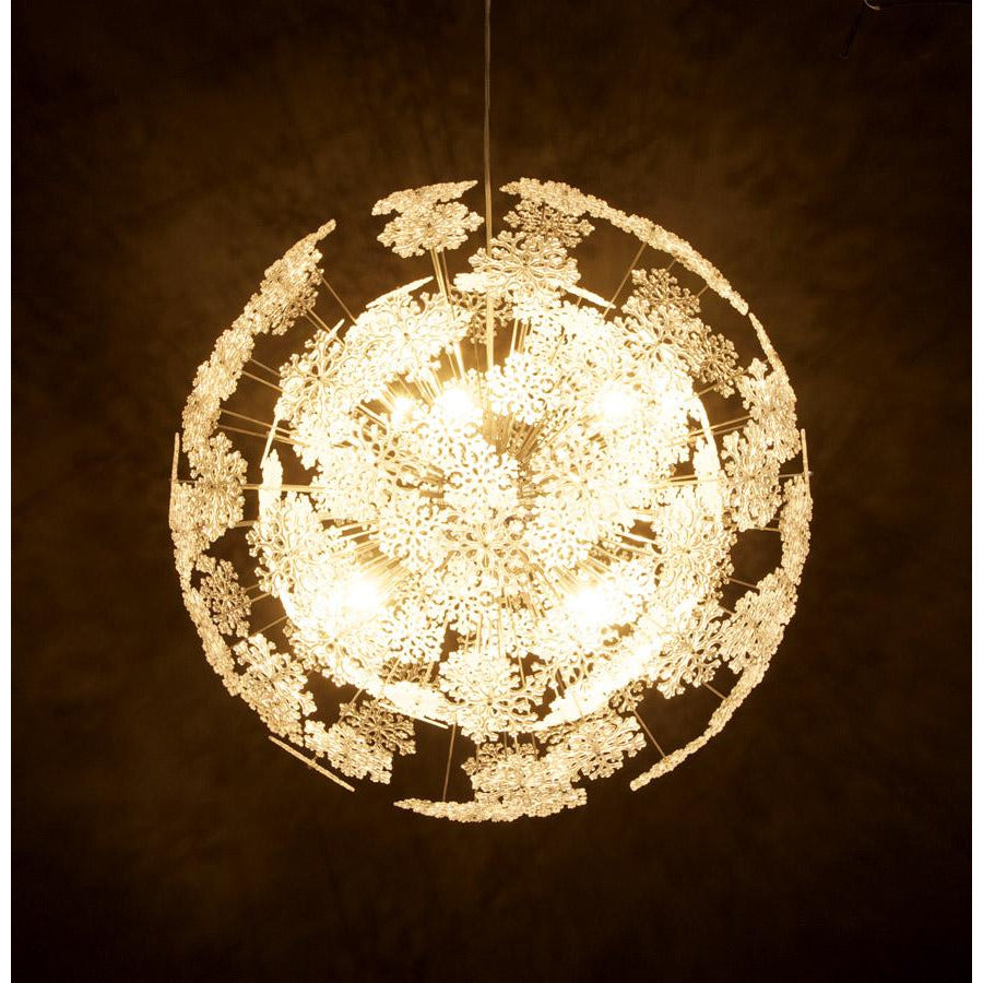 Snowflake loftslampe - Chrome
