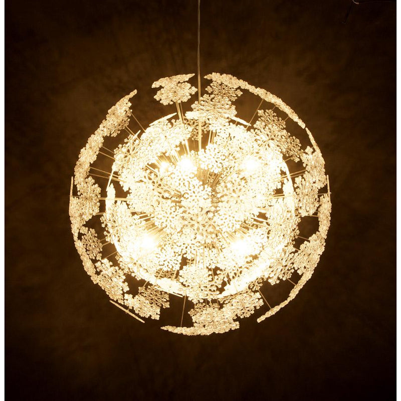 Snowflake loftslampe - Chrome
