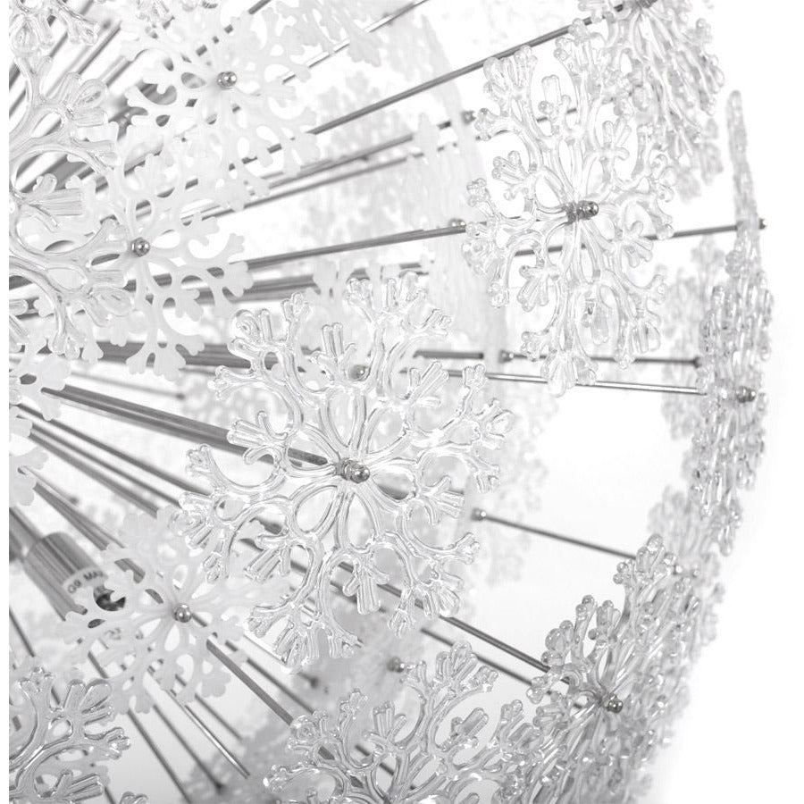 Snowflake loftslampe - Chrome