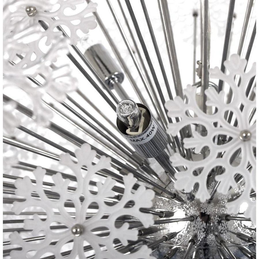 Snowflake loftslampe - Chrome