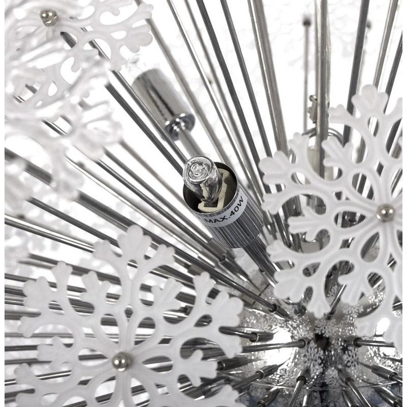 Snowflake loftslampe - Chrome