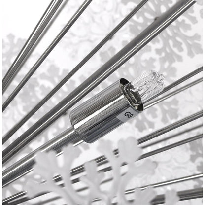 Snowflake loftslampe - Chrome