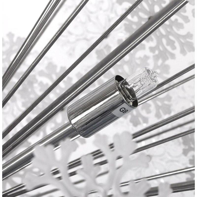 Snowflake loftslampe - Chrome