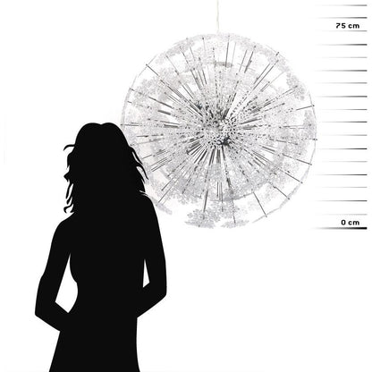 Snowflake loftslampe - Chrome