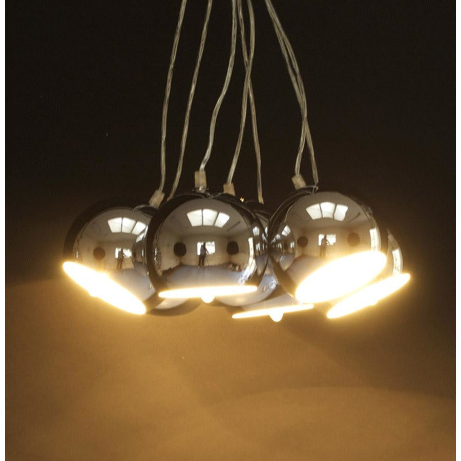 Eklektik loftslampe - Chrome