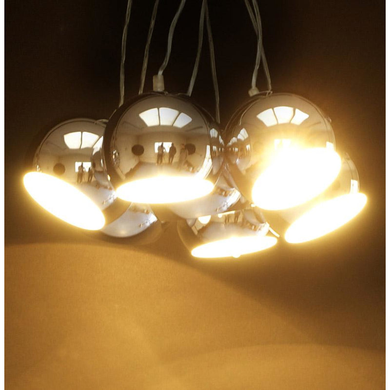 Eklektik loftslampe - Chrome