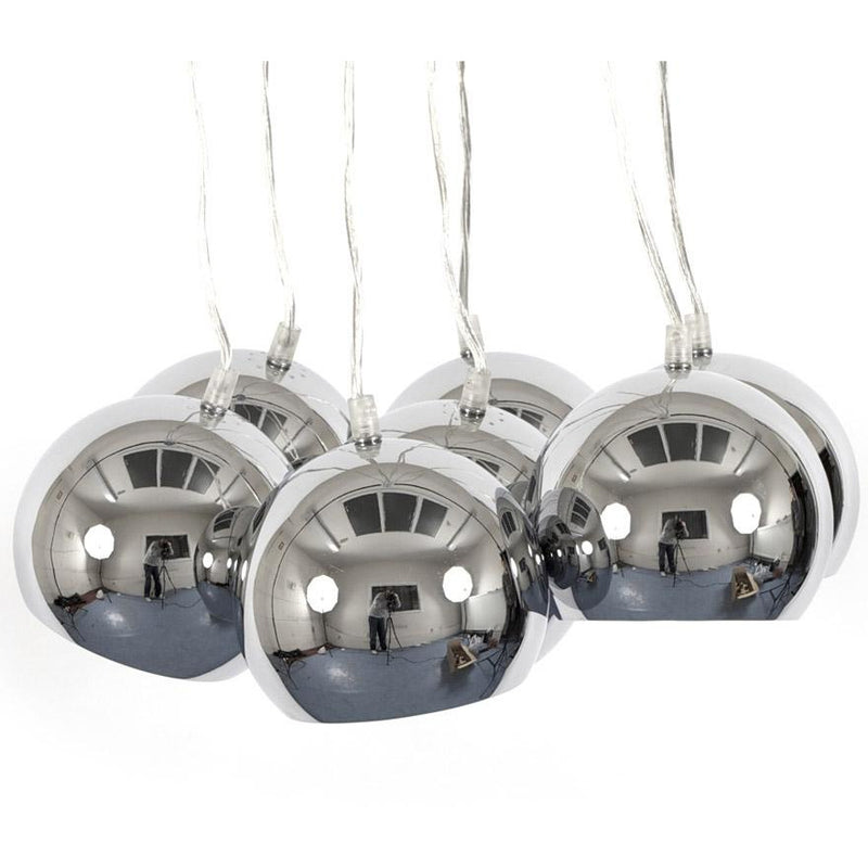 Eklektik loftslampe - Chrome