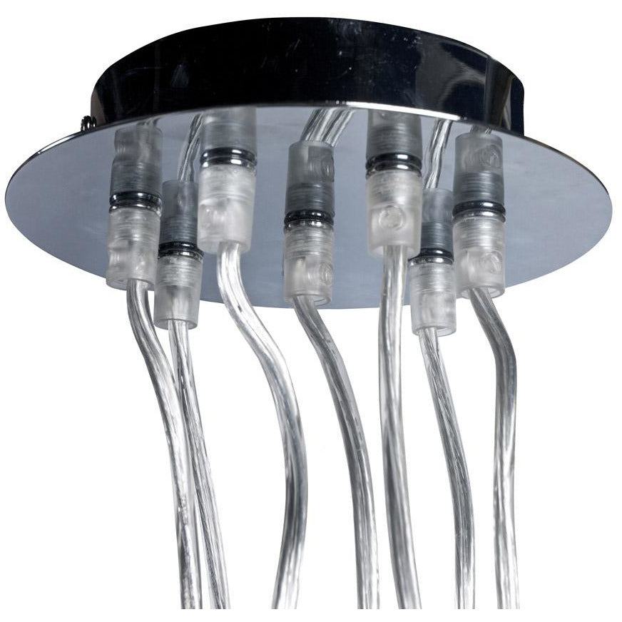 Eklektik loftslampe - Chrome