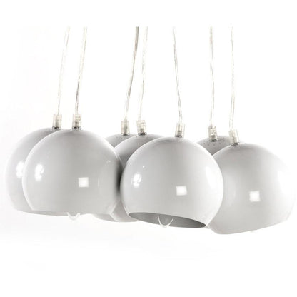 Eklektik loftslampe - Hvid