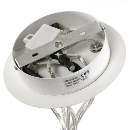 Eklektik loftslampe - Hvid