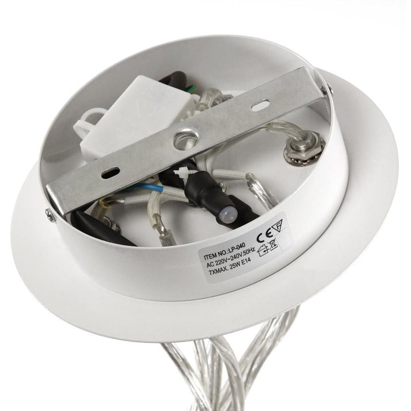 Eklektik loftslampe - Hvid