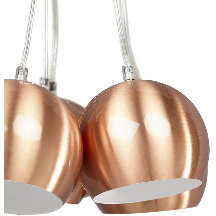 Skal Loftslampe - Kobber hvid