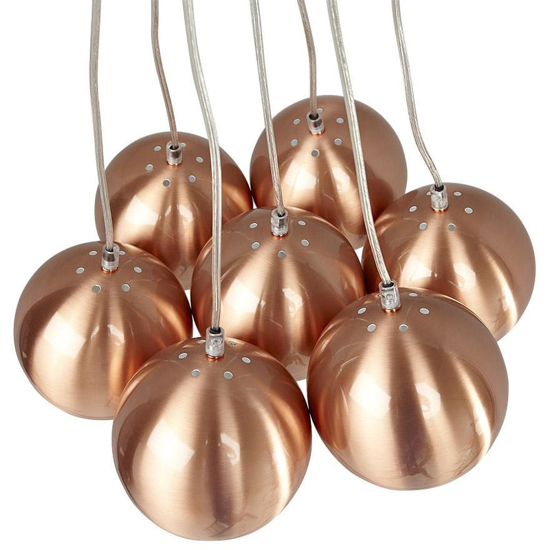 Skal Loftslampe - Kobber hvid