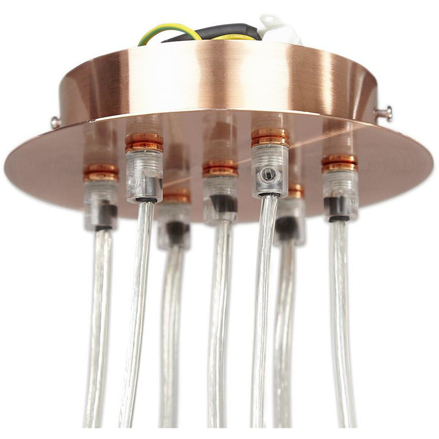 Skal Loftslampe - Kobber hvid