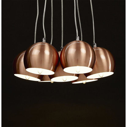 Skal Loftslampe - Kobber hvid