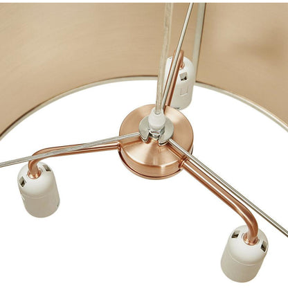 Tabora Loftslampe - Kobber hvid