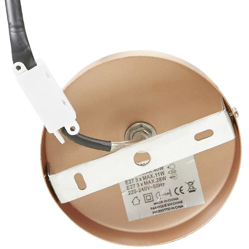 Tabora Loftslampe - Kobber hvid