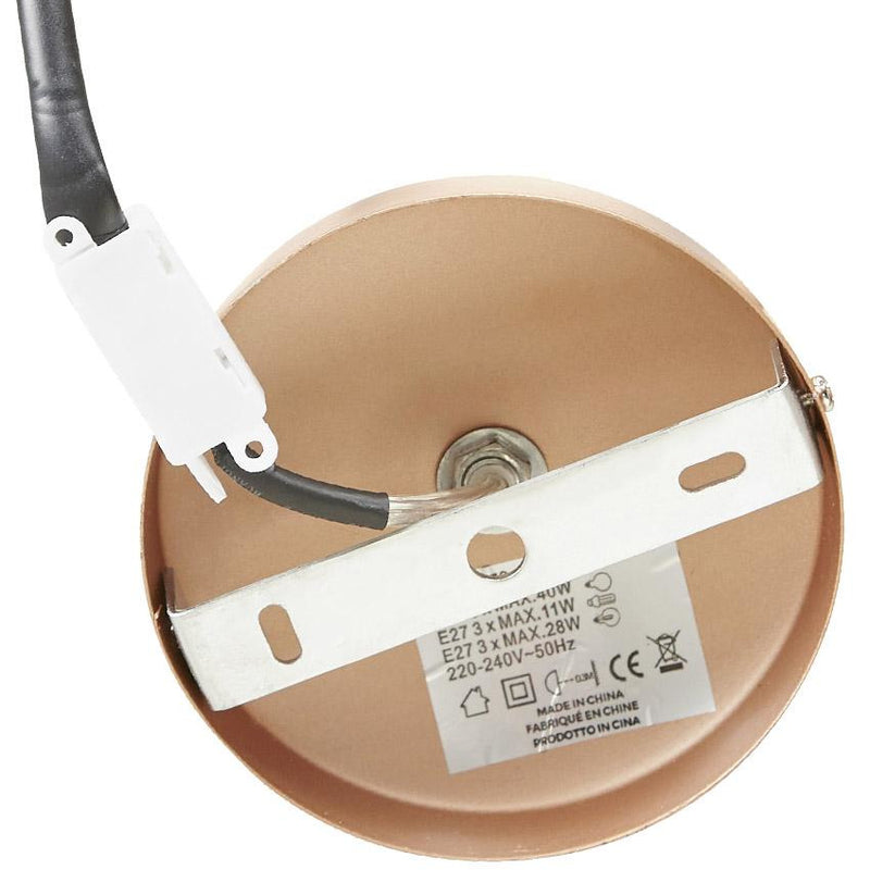 Tabora Loftslampe - Kobber hvid