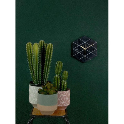 Karlsson Vægur - Marble Hexagon