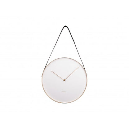 Karlsson Vægur - Bælte metal hvid