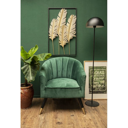 Leitmotiv Royal Velvet Mørk grøn lænestol