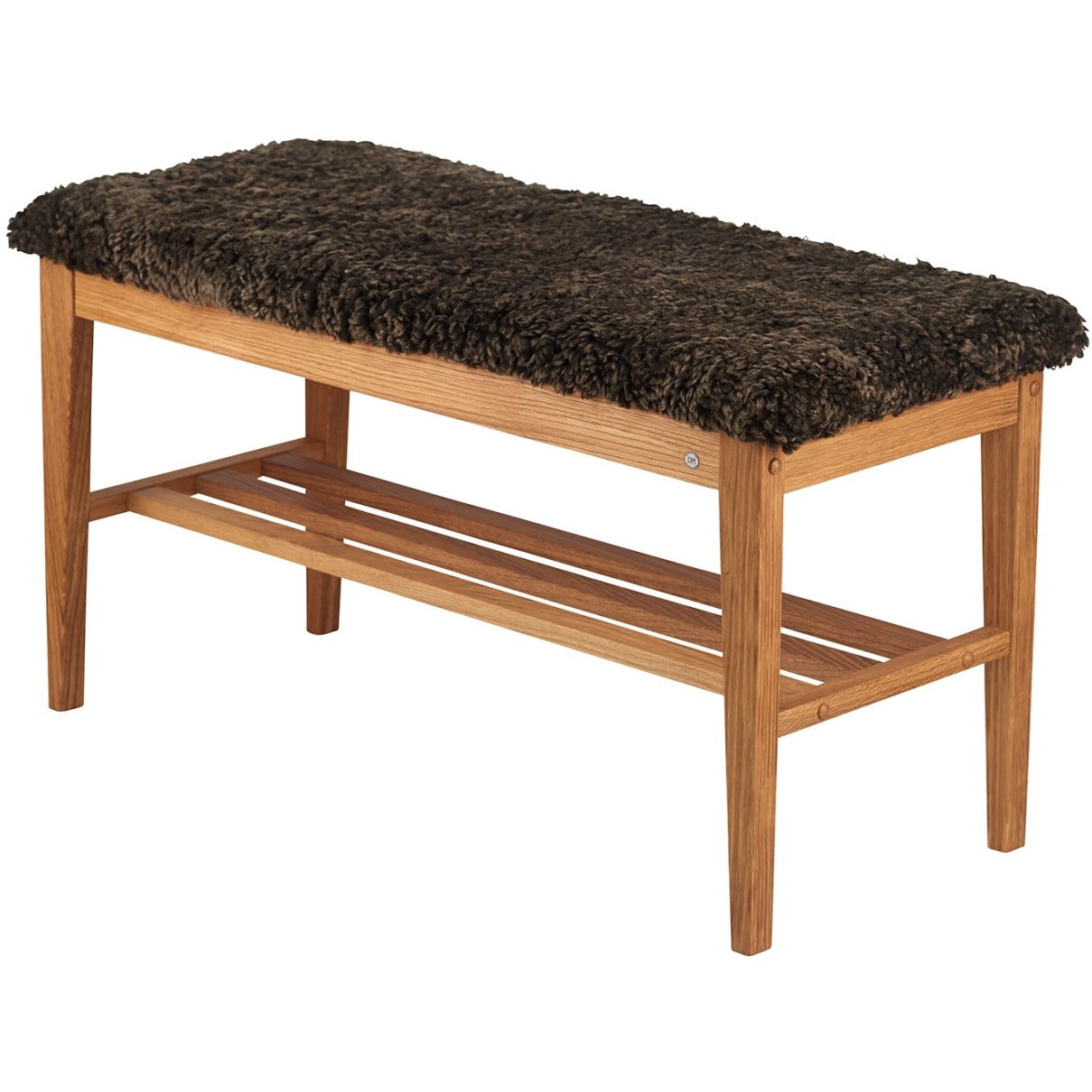 Nadja bænk i brun - 90 cm