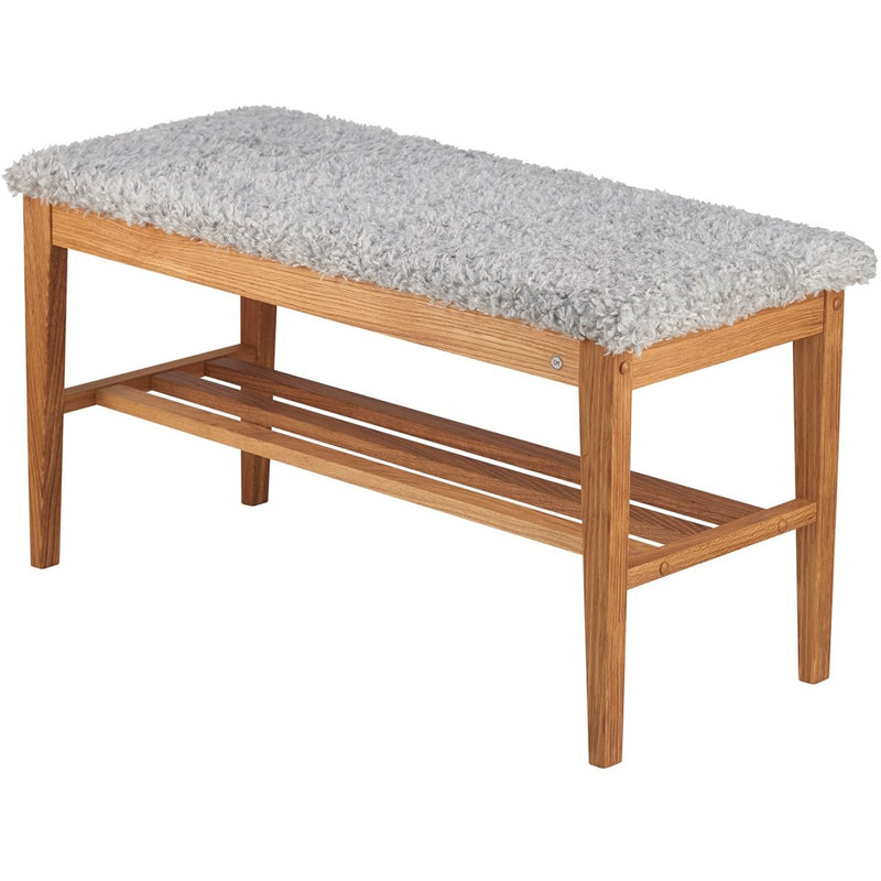 Nadja bænk i brun - 90 cm