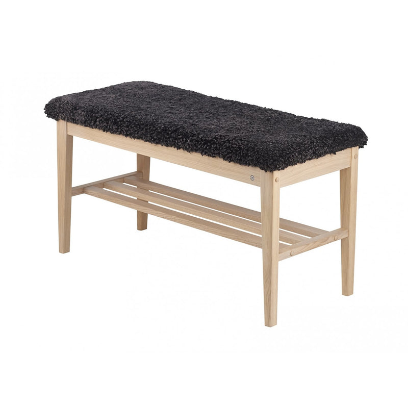 Nadja bænk hvidolieret - 90 cm