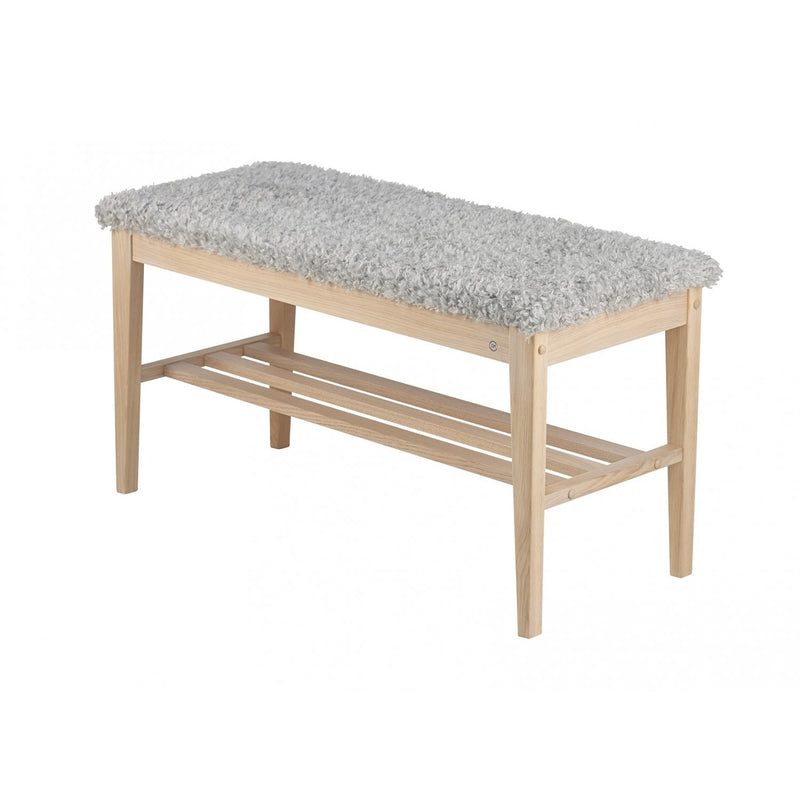 Nadja bænk hvidolieret - 90 cm