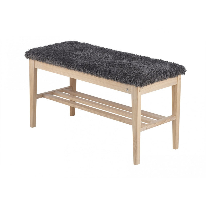 Nadja bænk hvidolieret - 90 cm