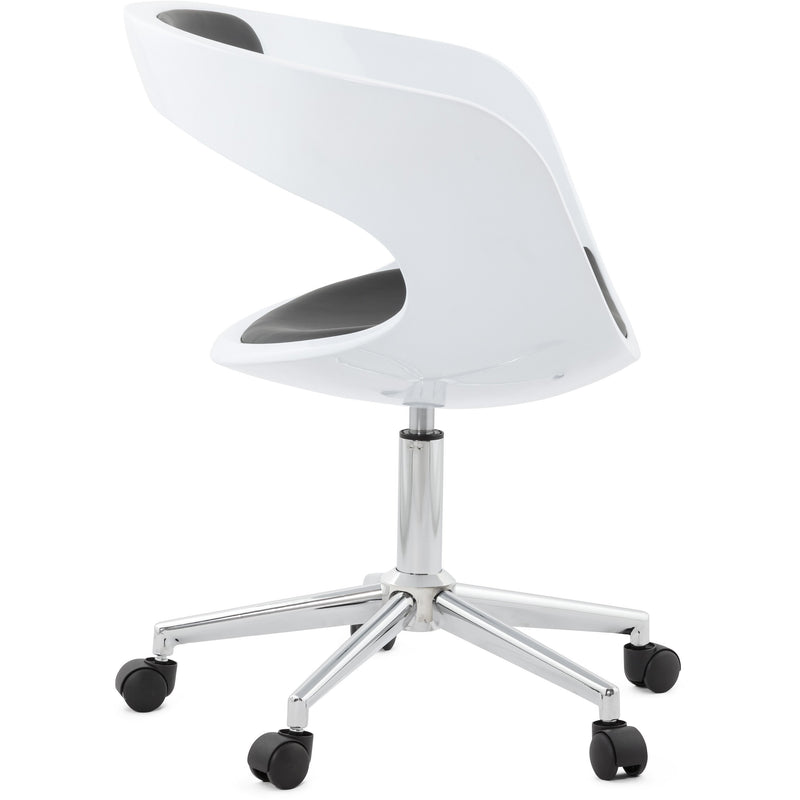 Felix kontorstol - Hvid / Sort