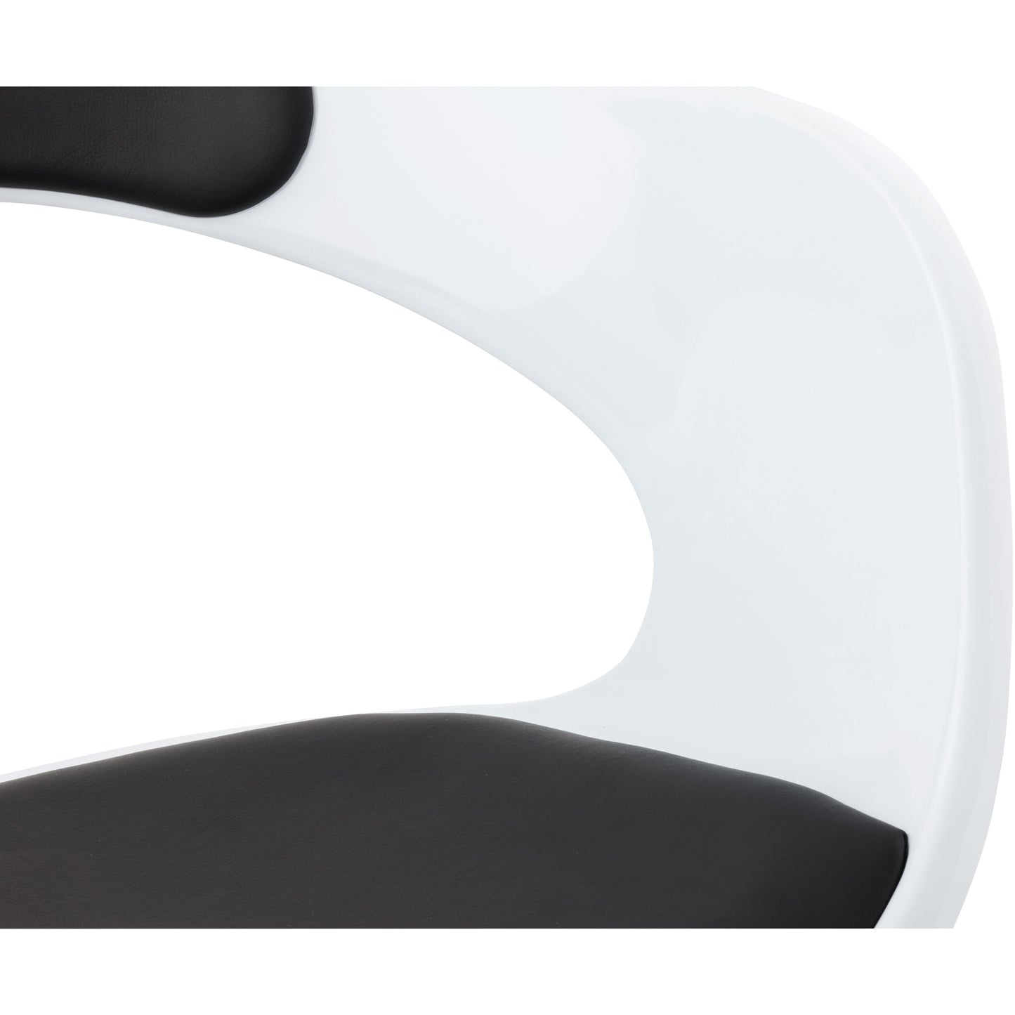 Felix kontorstol - Hvid / Sort