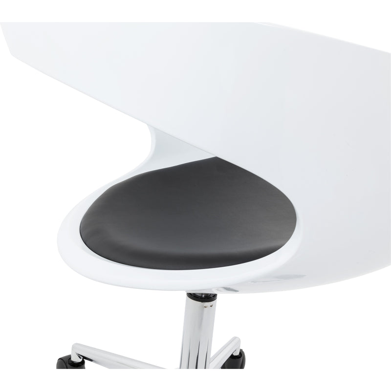 Felix kontorstol - Hvid / Sort