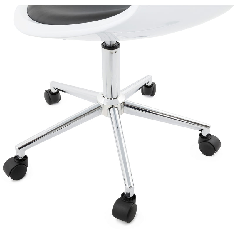 Felix kontorstol - Hvid / Sort