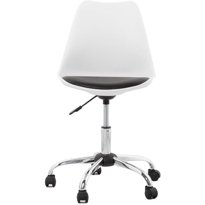 Edea Kontorstol - Hvid & Sort