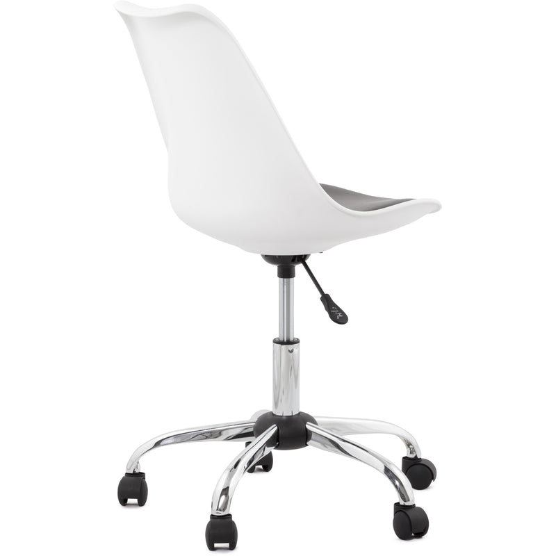 Edea Kontorstol - Hvid & Sort