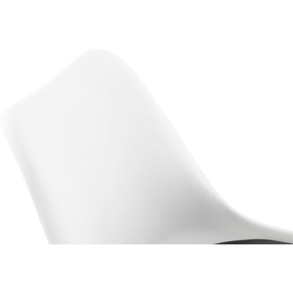 Edea Kontorstol - Hvid & Sort