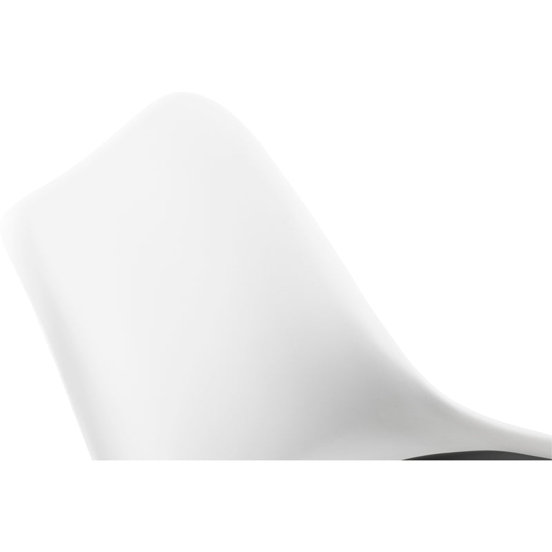 Edea Kontorstol - Hvid & Sort