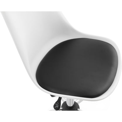Edea Kontorstol - Hvid & Sort