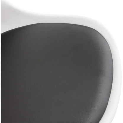 Edea Kontorstol - Hvid & Sort