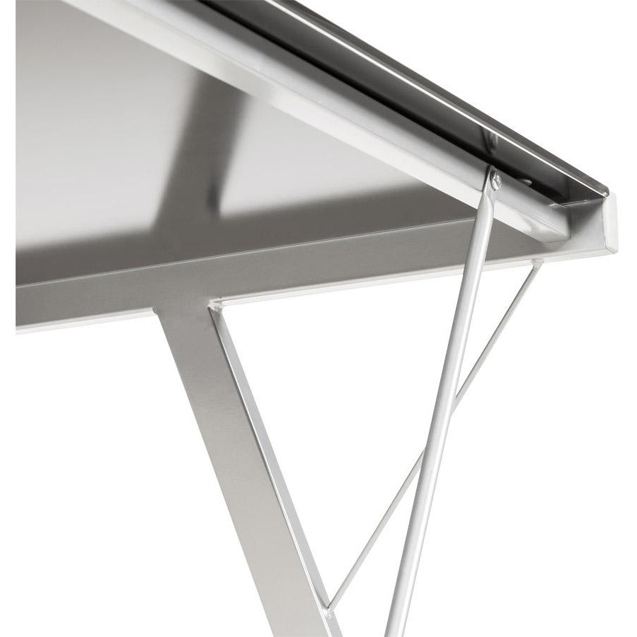 Sort skrivebord med glasplade TASTIERA