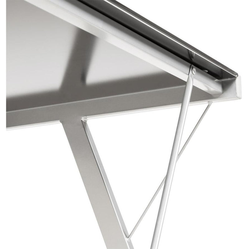 Sort skrivebord med glasplade TASTIERA