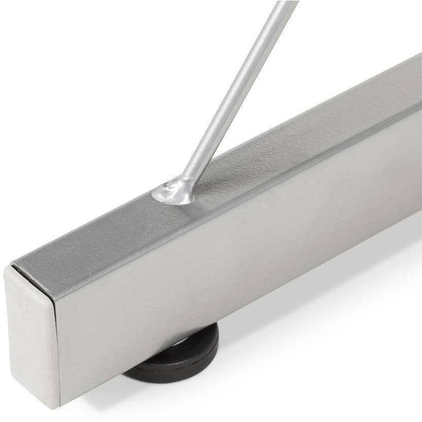 Sort skrivebord med glasplade TASTIERA