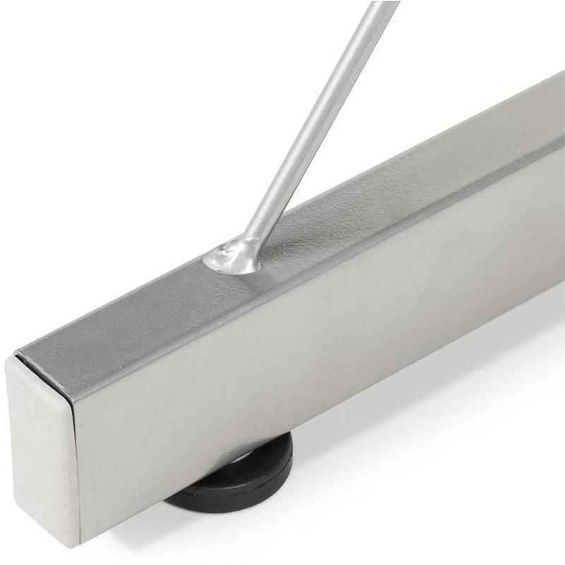 Sort skrivebord med glasplade TASTIERA