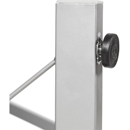 Sort skrivebord med glasplade TASTIERA