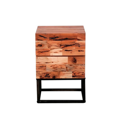 Sofabord - Massiv sandblæst akacietræ